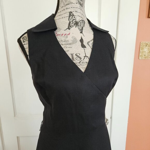 Jones NY Linen Collar Dress S-4 - Picture 1 of 8